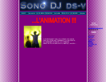 Screenshot de l'ancien site de Sono DJ